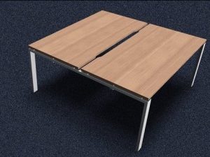 Astro 2 Person Starter Desk - Scallop Top