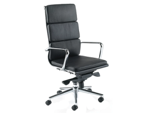 Aria Classic High Back Leather Manager Chair