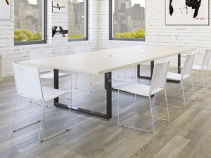 Prestige Meeting Table with Black Leg