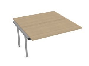 Nova 2 Person Back to Back Desk Extension with Plain Top