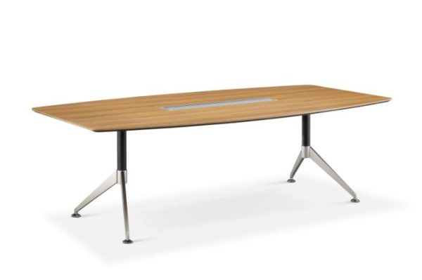 Nero Executive Meeting Table with 2 Piece Top - Image 7