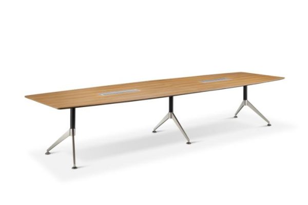 Nero Executive Meeting Table with 2 Piece Top - Image 8