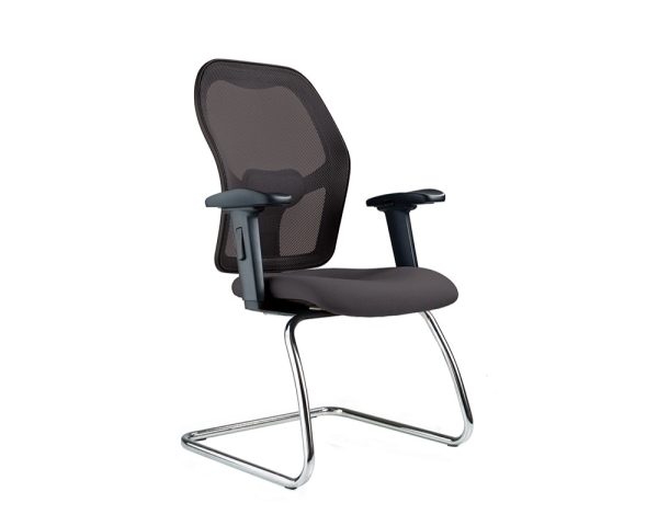 Alize Mesh Meeting Chair with Chrome Cantilever Frame