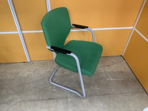 Pair of Pledge Meeting Chairs in Green