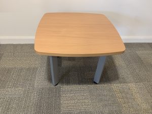 Beech Coffee Table with Metal Legs