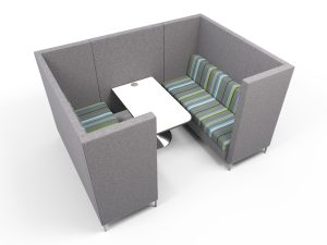 Ceilo 2 High Back Booth with Table