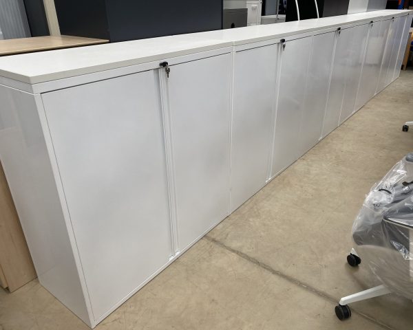 Used Metal Cupboard in White