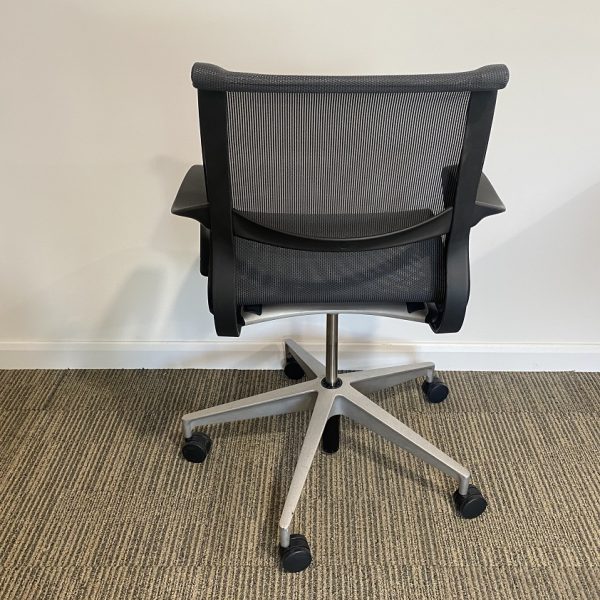 Herman Miller Setu Office Chairs in Grey Mesh - Image 3