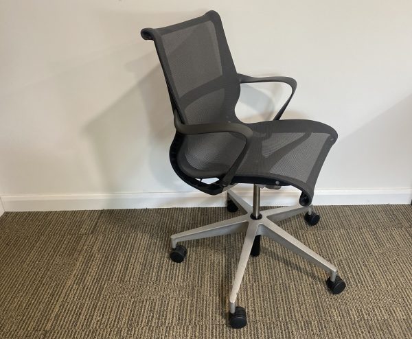 Herman Miller Setu Office Chairs in Grey Mesh