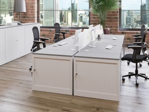 Classif Desk End Tambour Cupboards