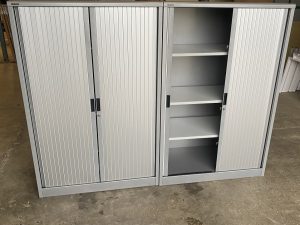 Roneo Metal Tambour Door Cupboard - H1530mm