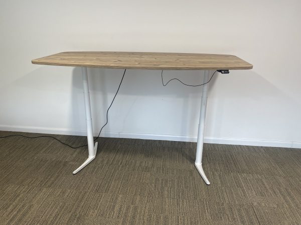 Electric Height Adj. Table with Barrel Shape Top - Image 2