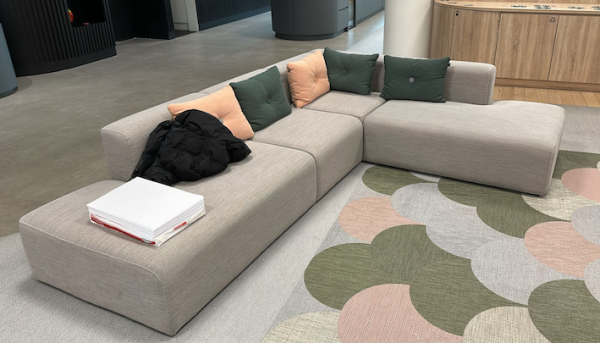 Hay Corner Sofa in a Grey Fabric Finish - Image 2