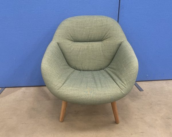 Pair of Tub Style Lounge Chairs with Coffee Table - Image 3
