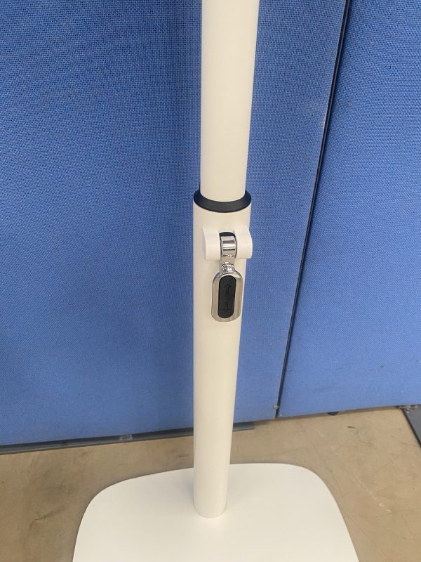 Height Adjustable Laptop Table in White - Image 3