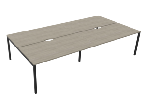 Nova 4 Person Bench Desk with U Leg