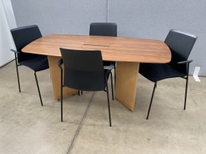 Walnut Veneer Meeting Table