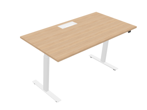 B-Active Electric Adjustable Single Desk - Cable Access Flap