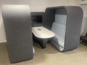 Boss Design Cocoon Booth in Blue & Grey - Used