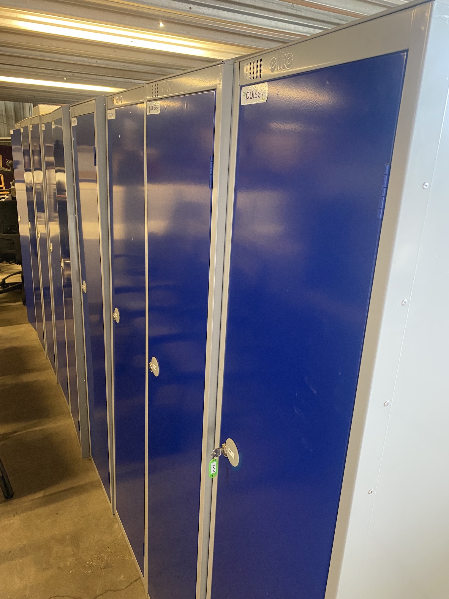Sloping Top Single Locker | Blue Door | Used - Image 5
