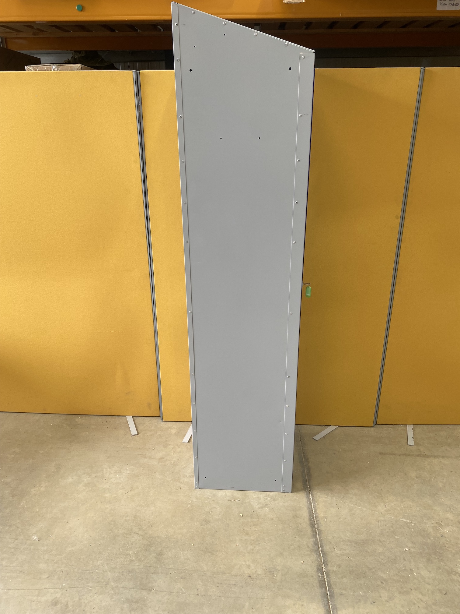 Sloping Top Single Locker | Blue Door | Used - Image 3